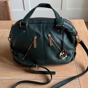 Michael Kors Hunter Green Leather Handbag
